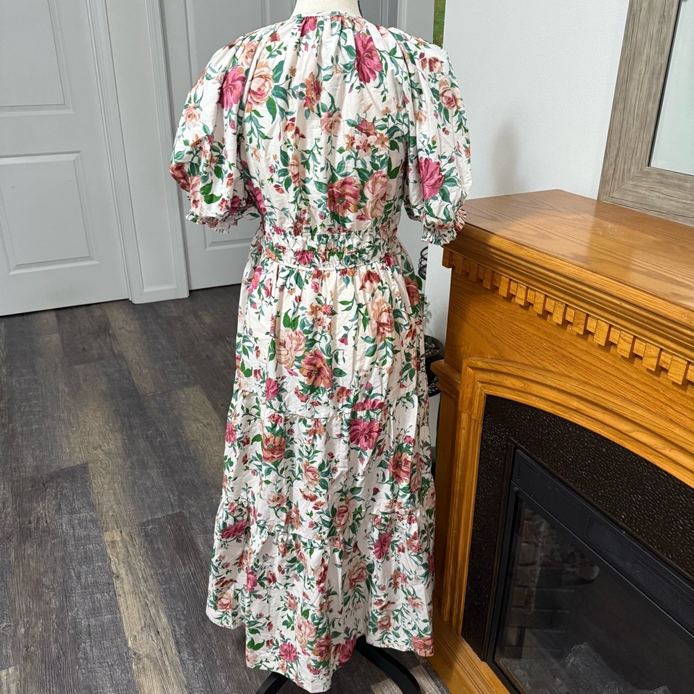 Anthropologie Somerset Dress floral The Puff sleeves edition new with tag small - Picture 4 of 10